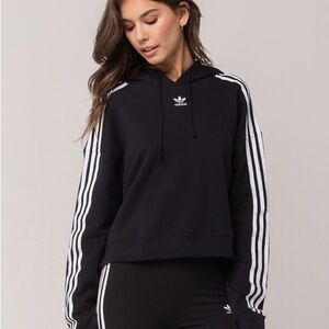 Adidas Black Athletic Jacket with Trefoil Logo